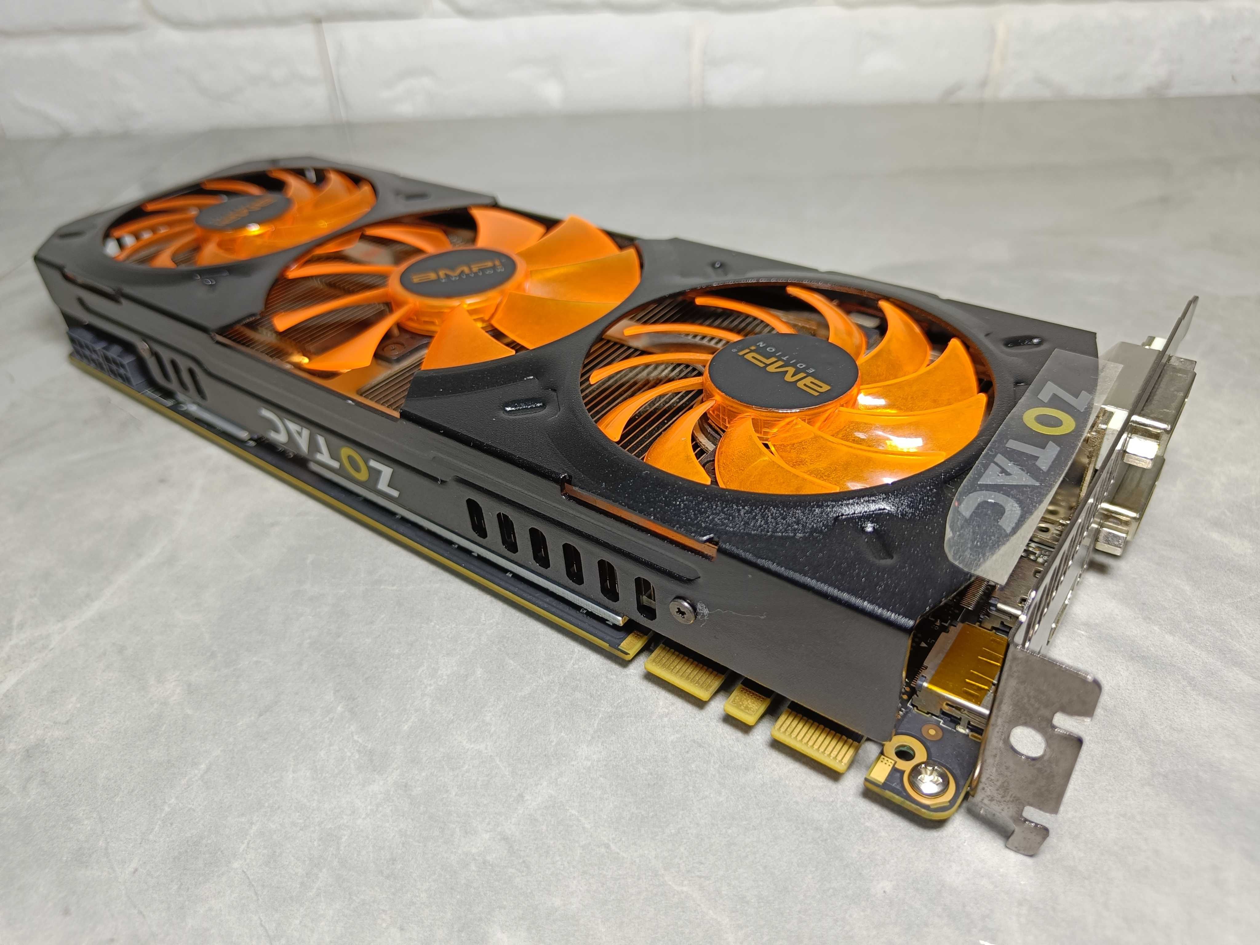Відеокарта ZOTAC GTX780ti AMP Edition 3GB GDDR5 384bit шина - ЯК НОВА!