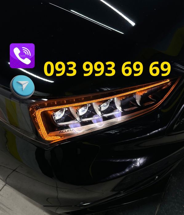 BI -LED лінзи установка линз подсветка салона антихром авто детейлинг