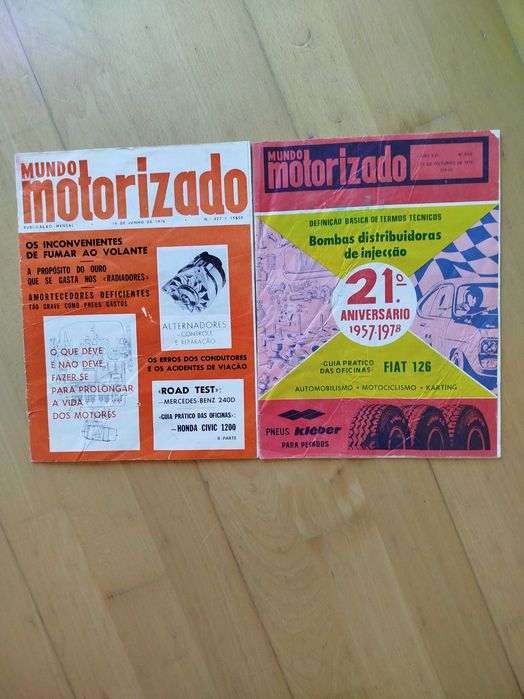 Revistas Antigas "Mundo Motorizado" - Anos 70