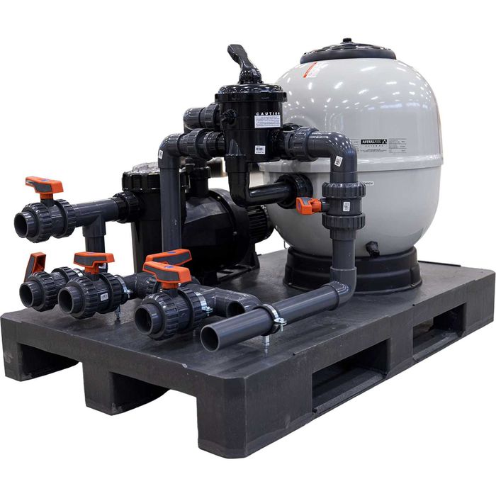 Zestaw filtracyjny PrimeTech Set30 zmontowany dla basenów do 30m3