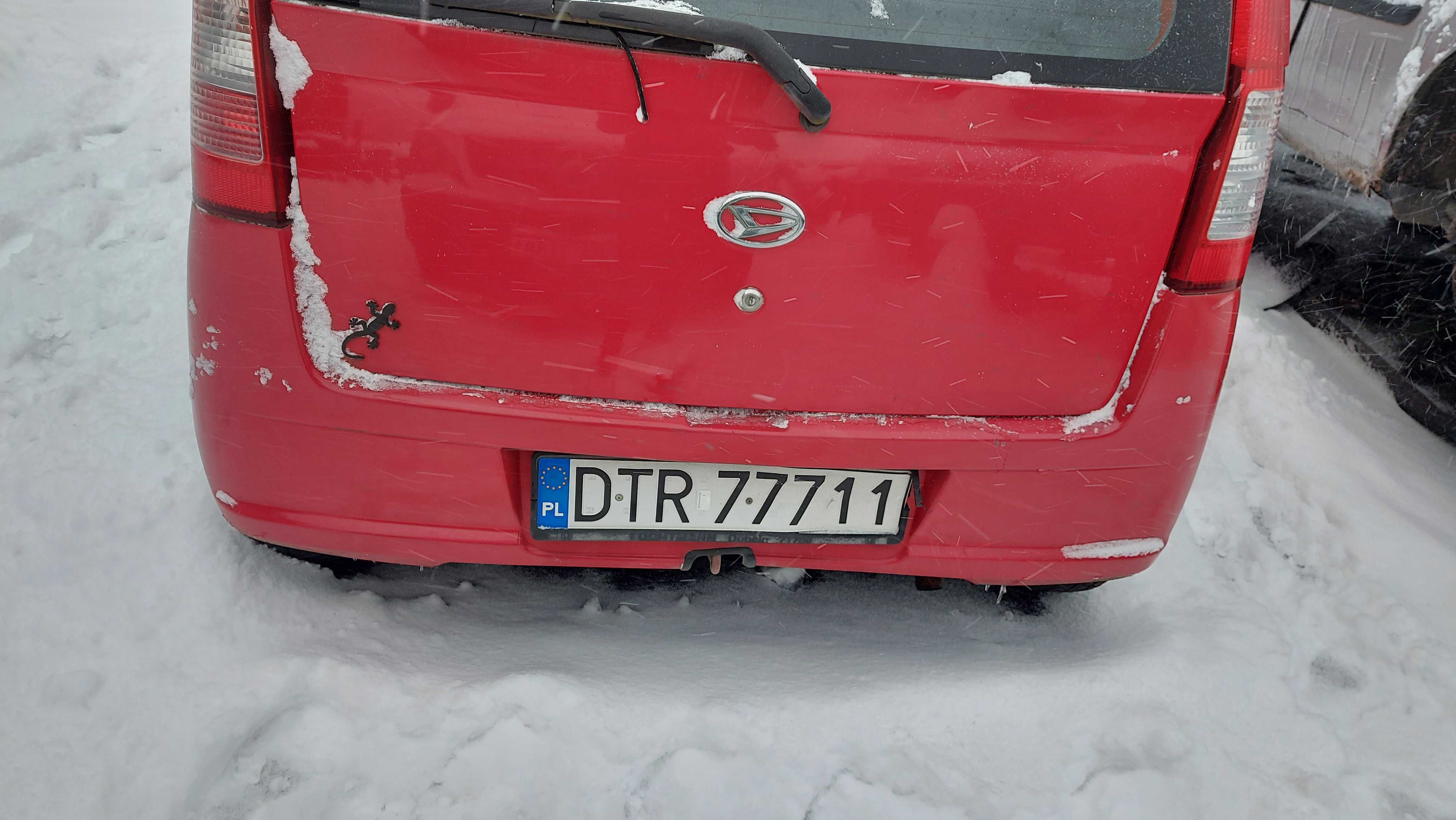 Daihatsu Cuore VI R29 zderzak tylny czerwony 5d FV części/dostawa