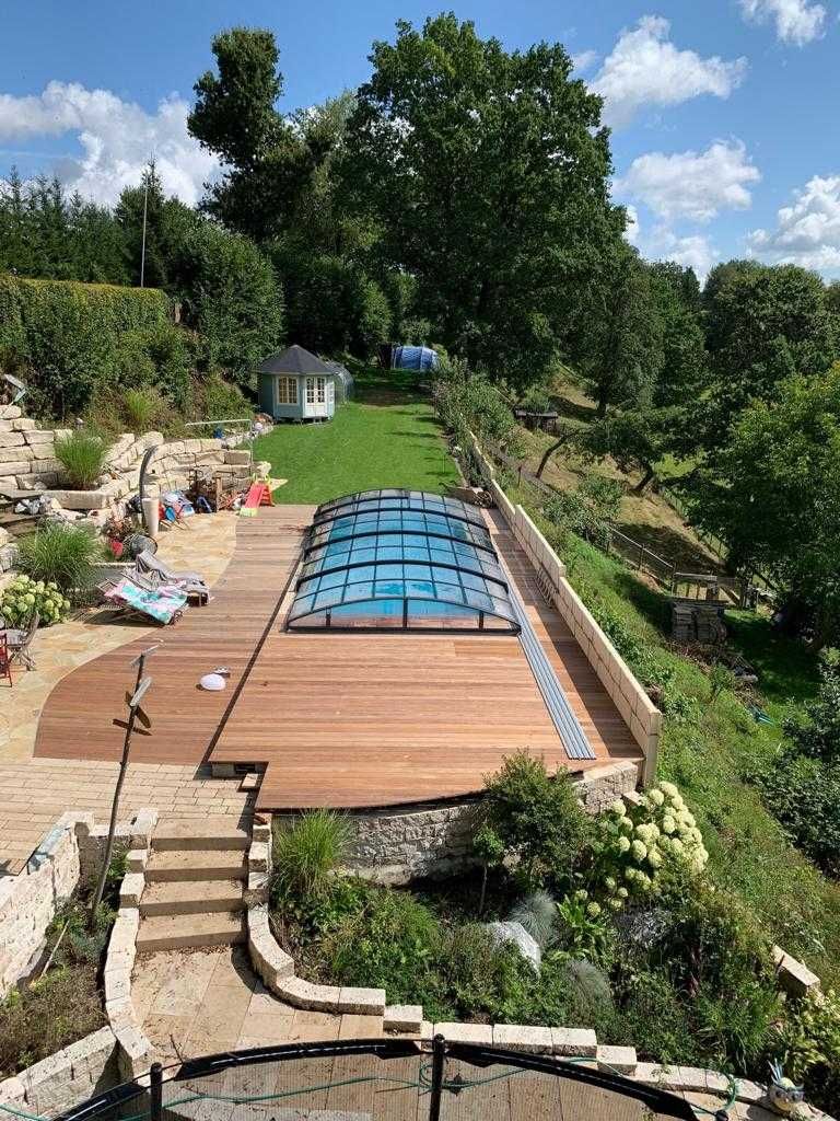 Zadaszenie basenowe średnie/niskie Casablanca 10,29x,4,5x0,8