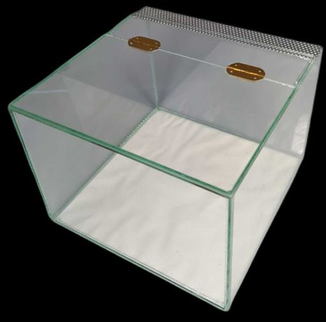 Puste Nowe Terrarium szklane 25x25x15 cm Zawias