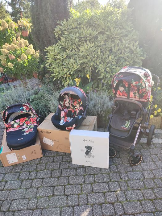 Cybex Spring blssom dark zestaw 4.0