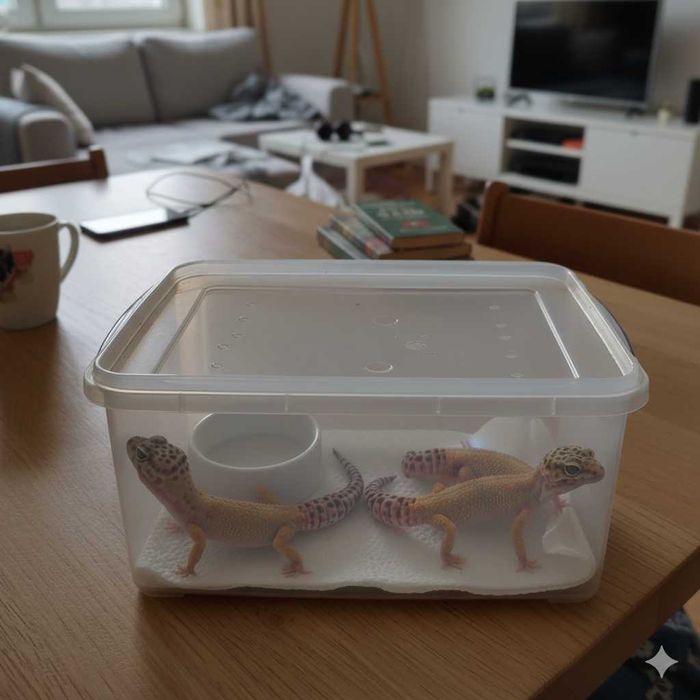 sprzedam 3 Gekon Lamparci