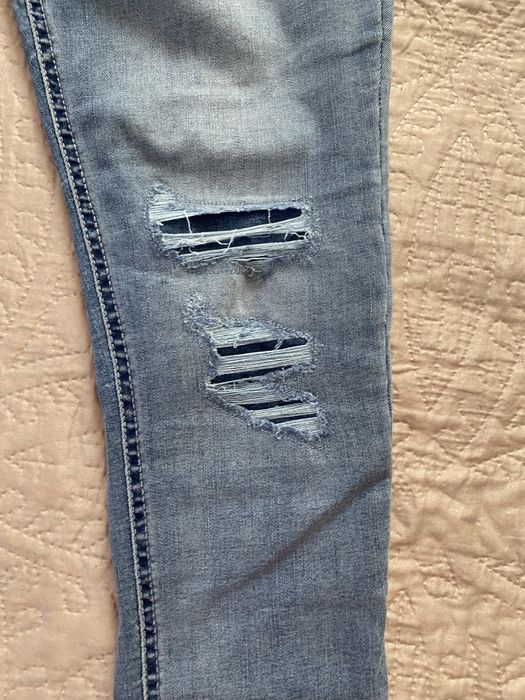 Spodnie jeans przetarcia dziury rurki US Polo ASSN rozmiar 36/38