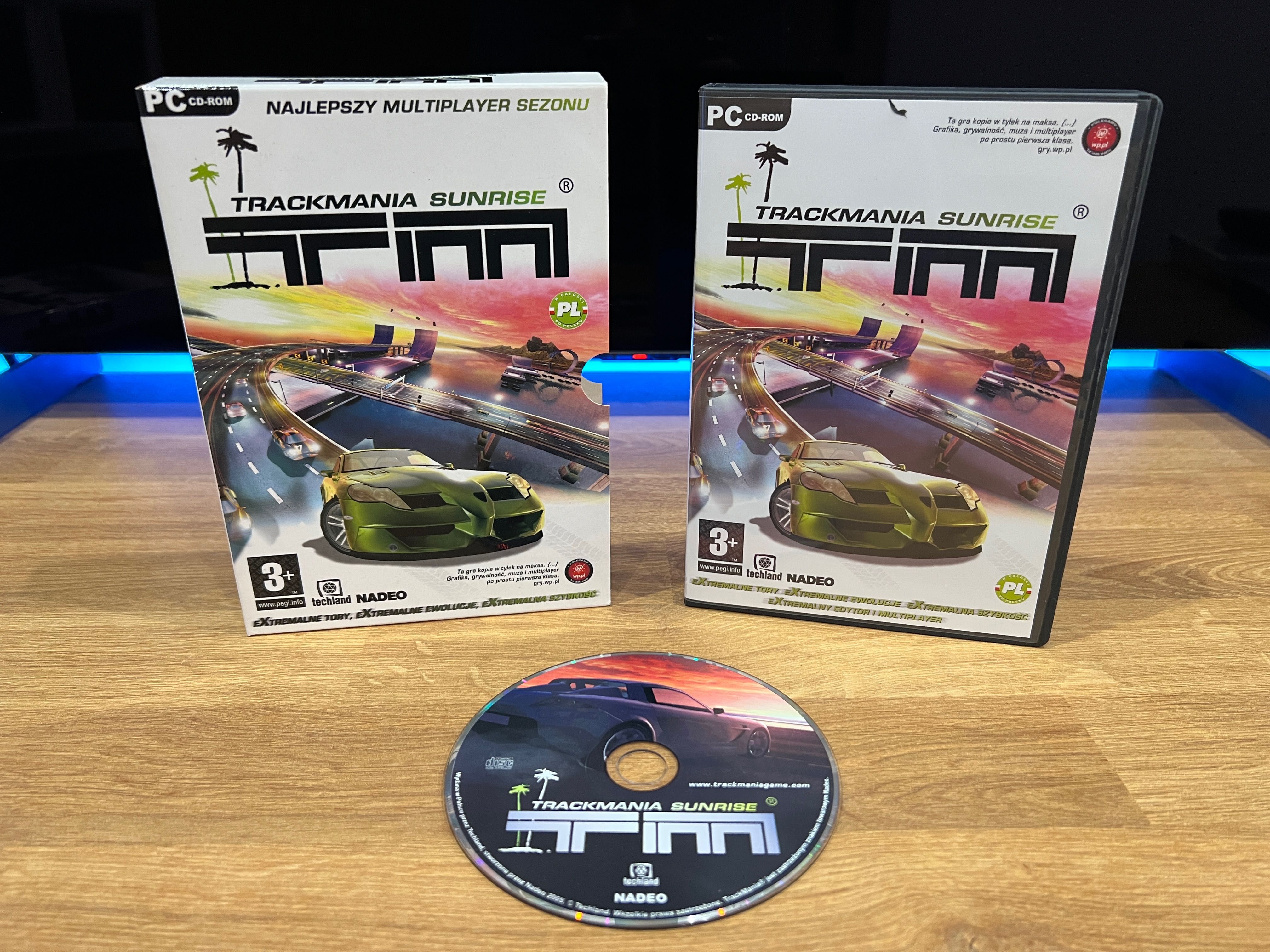 TrackMania Sunrise (PC PL 2005) slipcase BOX premierowe wydanie