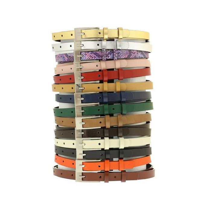 Cappuccino pasek skórzany damski 1,5 cm skóra naturalna PL