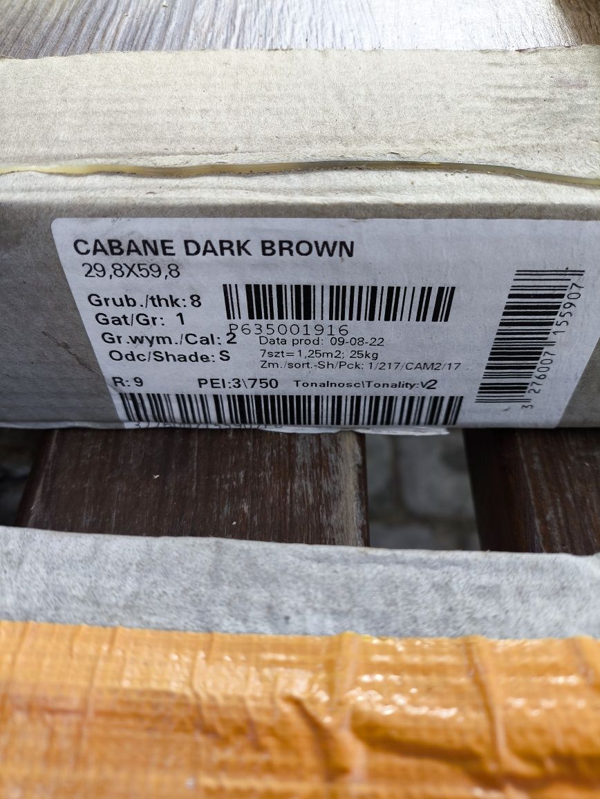 Płytki cabane Dark Brown 11 szt