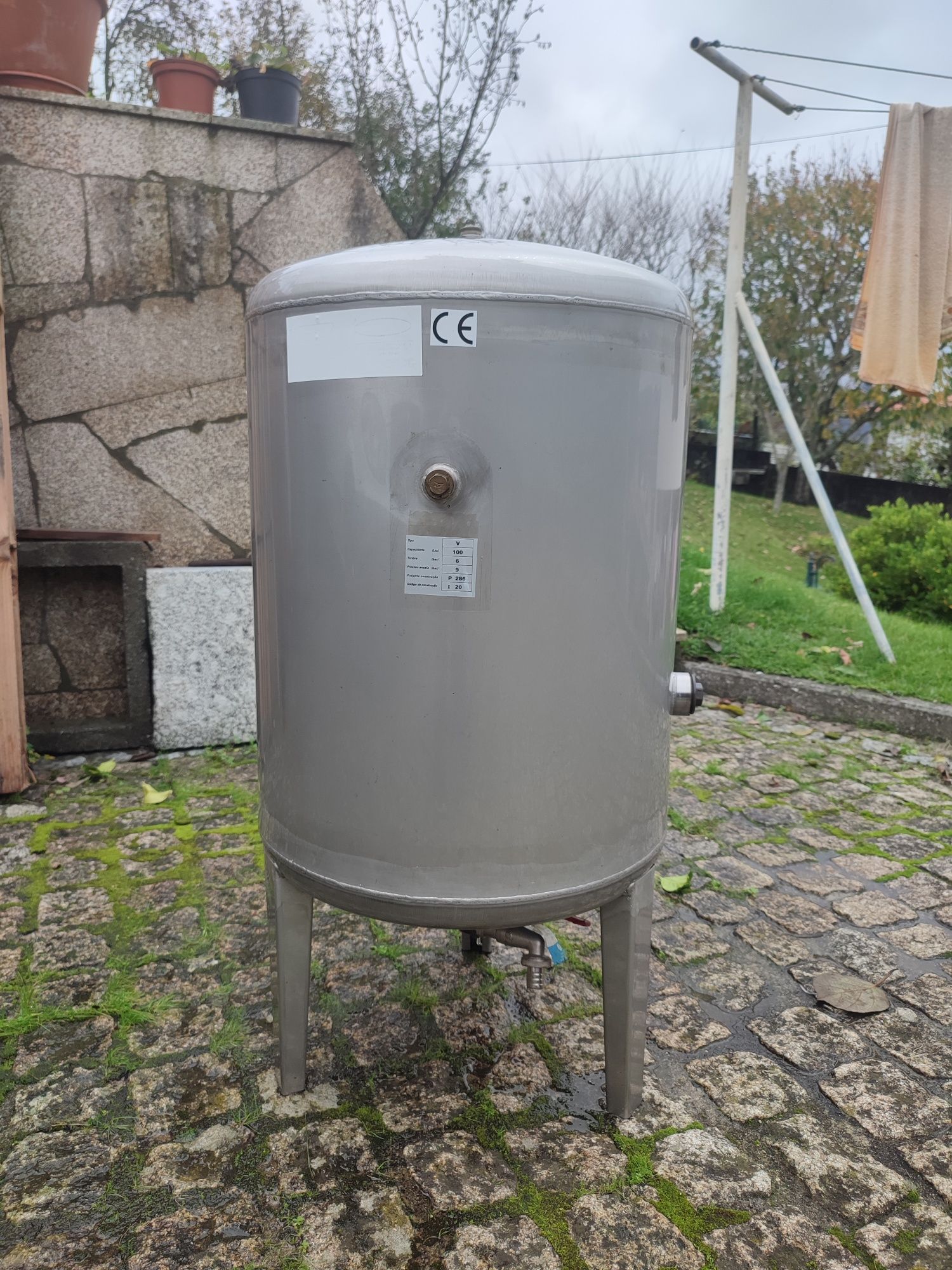 Depósito de inox 100lt