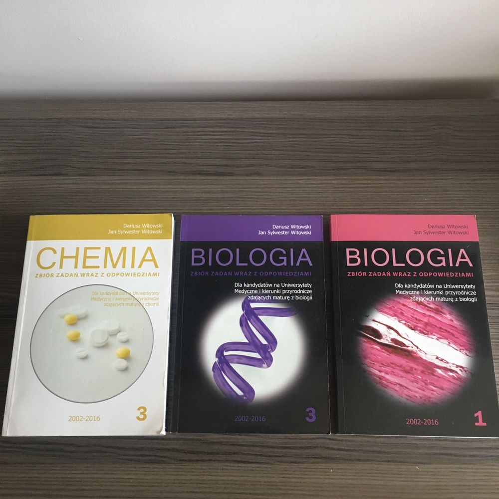 NOWE Zbiory zadań Witowski chemia biologia zbiór