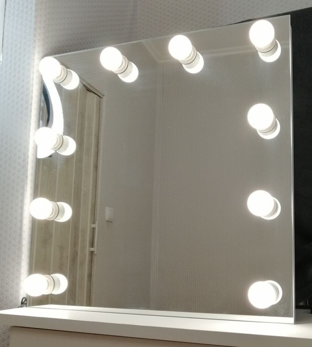 Lustro Glamour led do makijażu wizażu