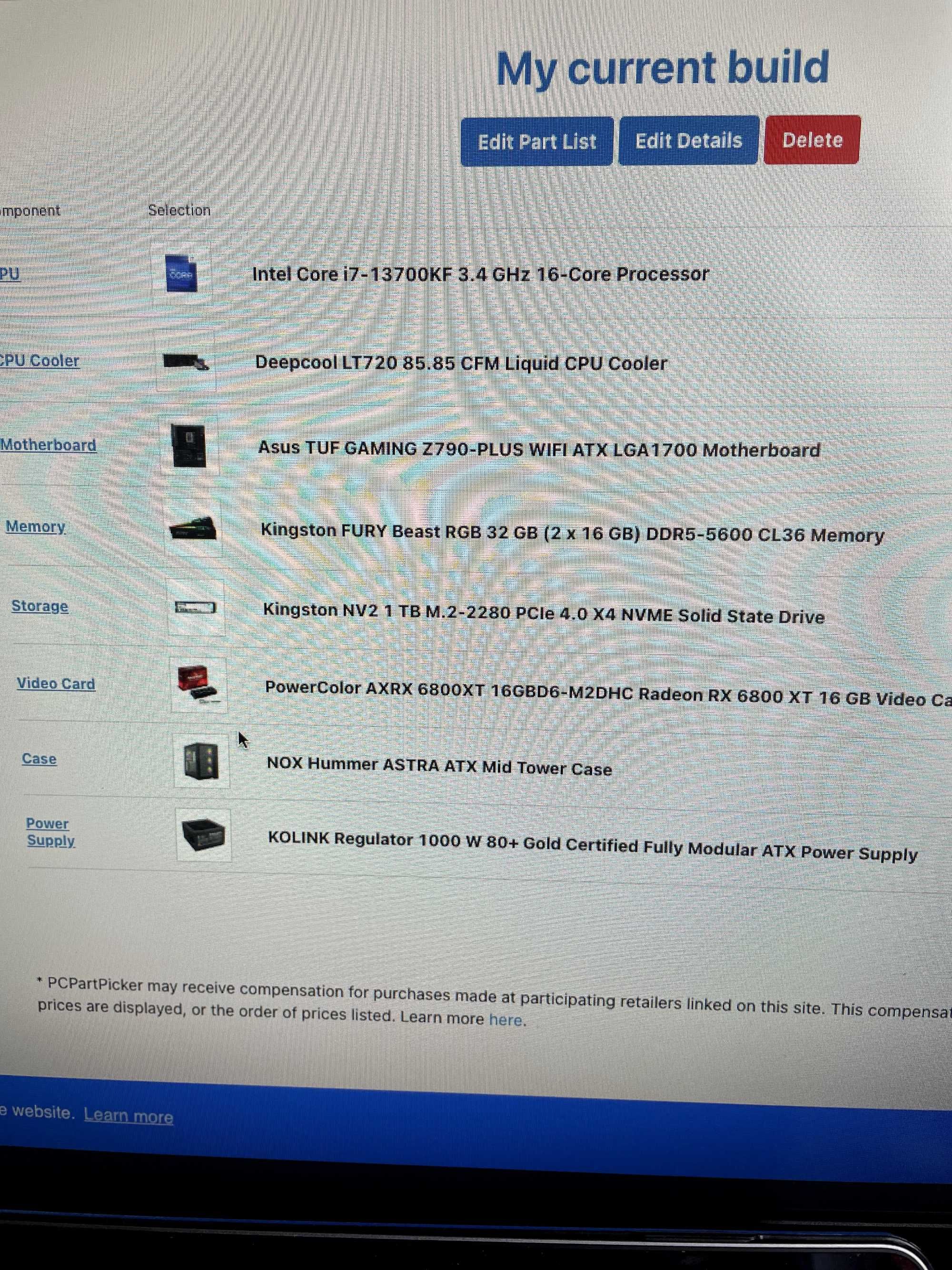 Pc Gaming i7 13700 / 6800 xt / 32 GB DDR5 Ram / Asus  Prime Series Mob