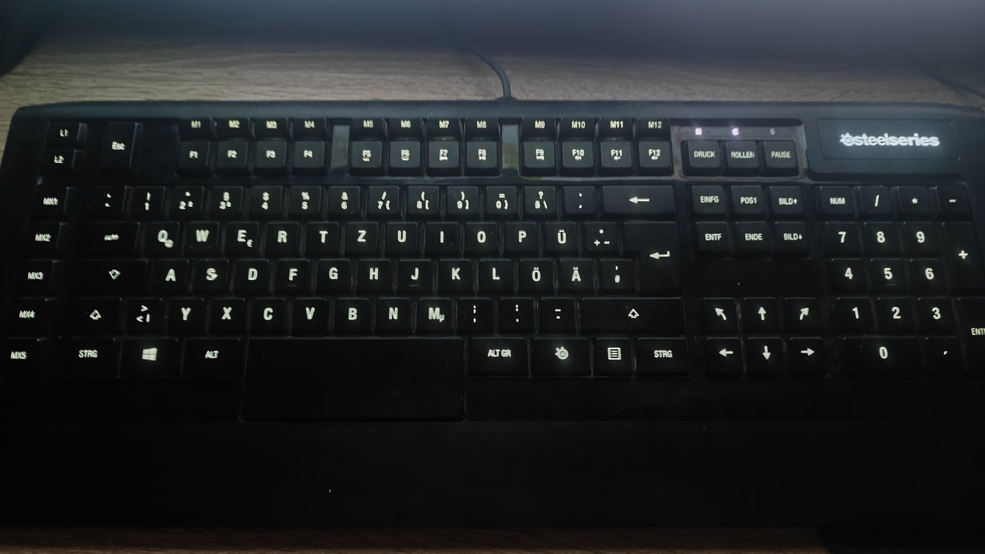 Ігрова клавіатура SteelSeries APEX RAW з білою підсвіткою і макрокл!!!