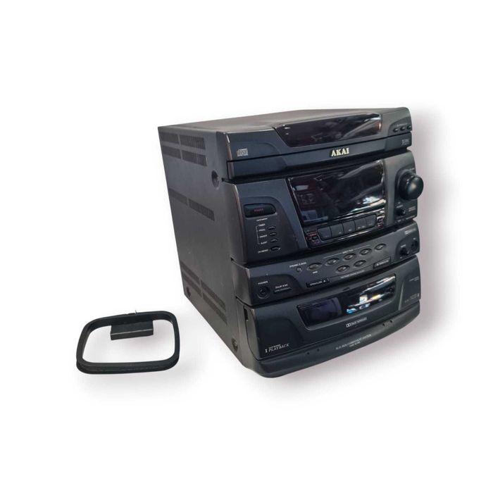 Sistema Hi-Fi Akai AC-5600 + Colunas AE-592 + Colunas SR-600 + Comando