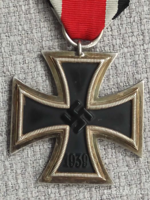 EK2 1939 Krzyż Żelazny II klasy sygnowany 76 Ernst L. Müller Niemcy