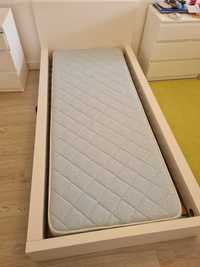 Cama MALM Estrutura de cama, branco, 90x200 cm