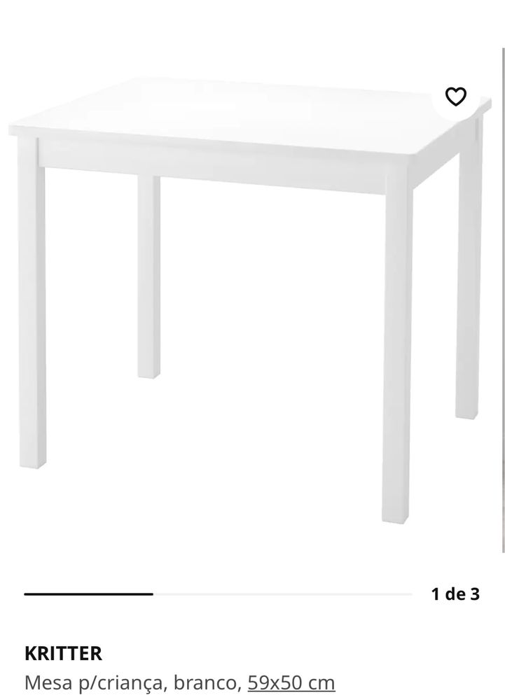 Mesa e cadeira de crianca IKEA