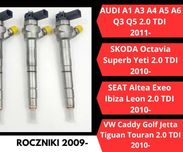 Wtryski AUDI SKODA SEAT SKODA VW 2.0 TDI rok 2009-