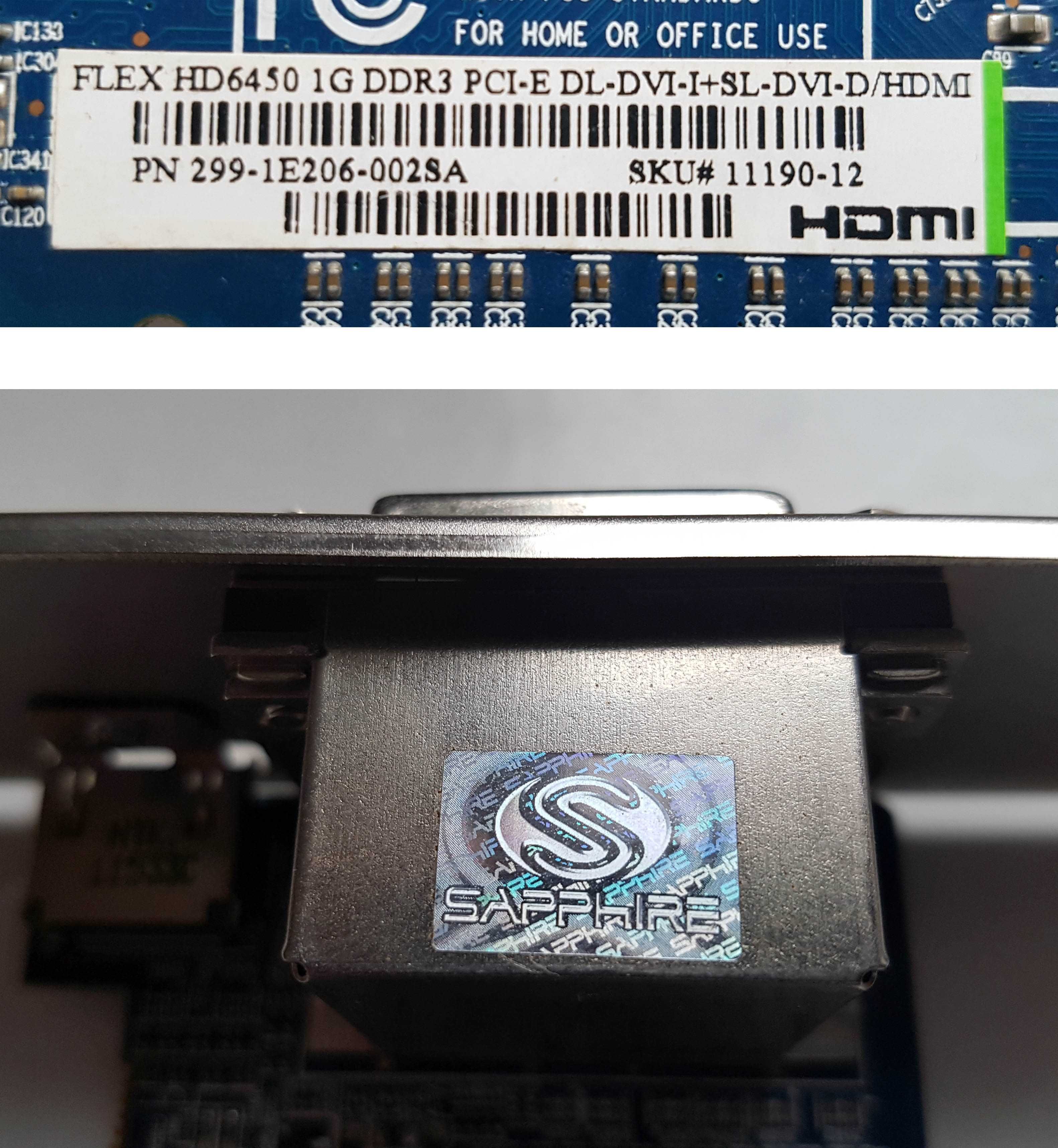 Karta graficzna Sapphire Flex HD6450 Radeon HDMI