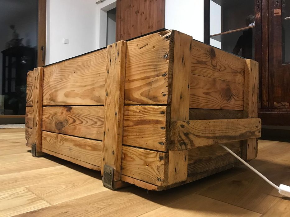 Stolik kawowy efekt głębi rękodzieło