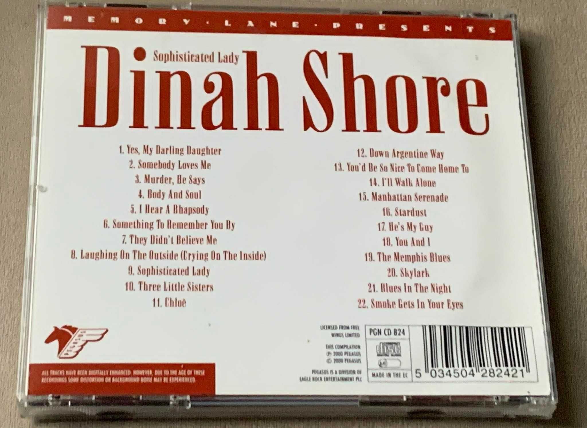 Dinah Shore - Sophisticated Lady ( Best Of) - CD - jak NOWA!