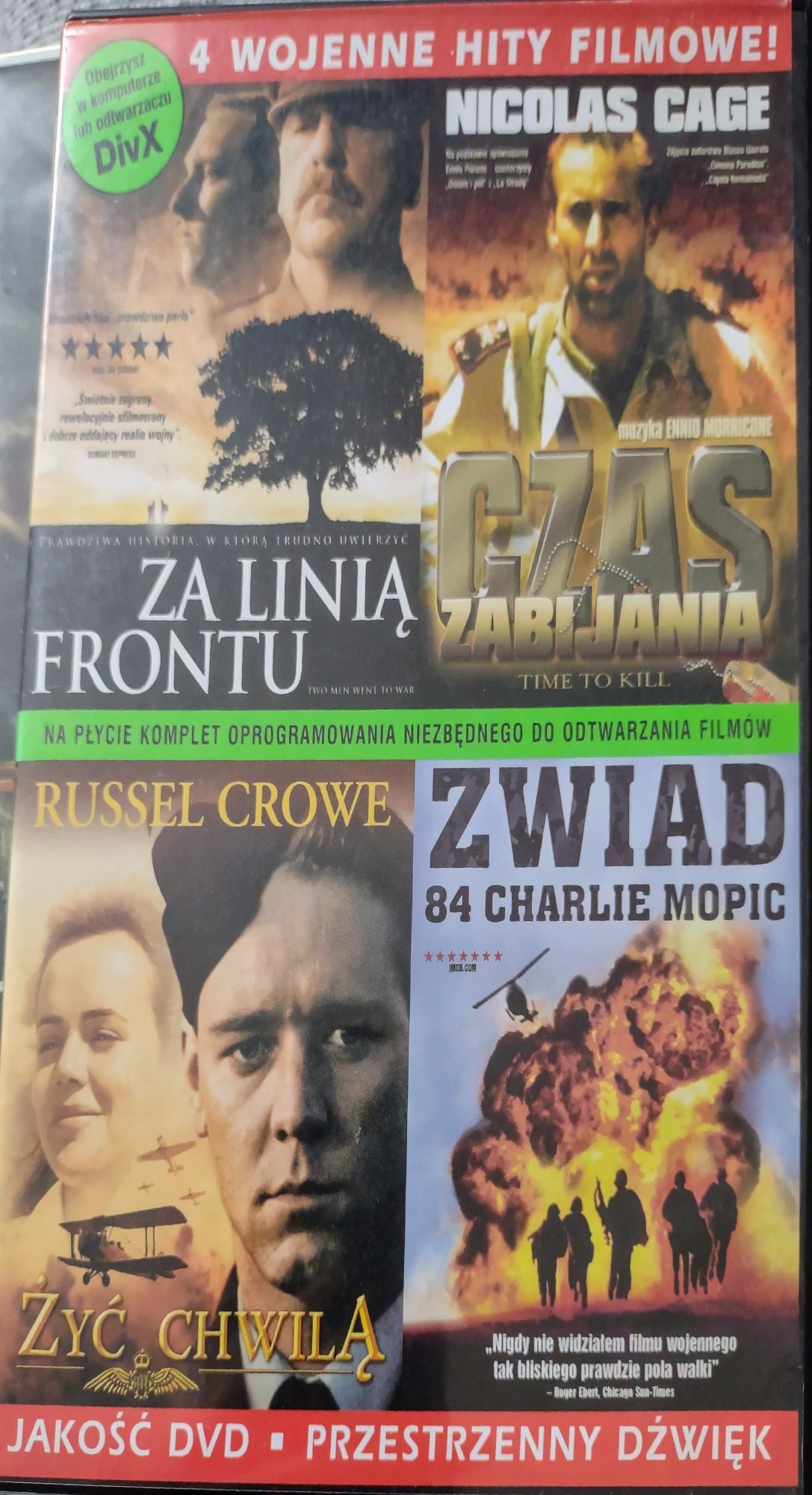 4 Filmy DVD wojenne