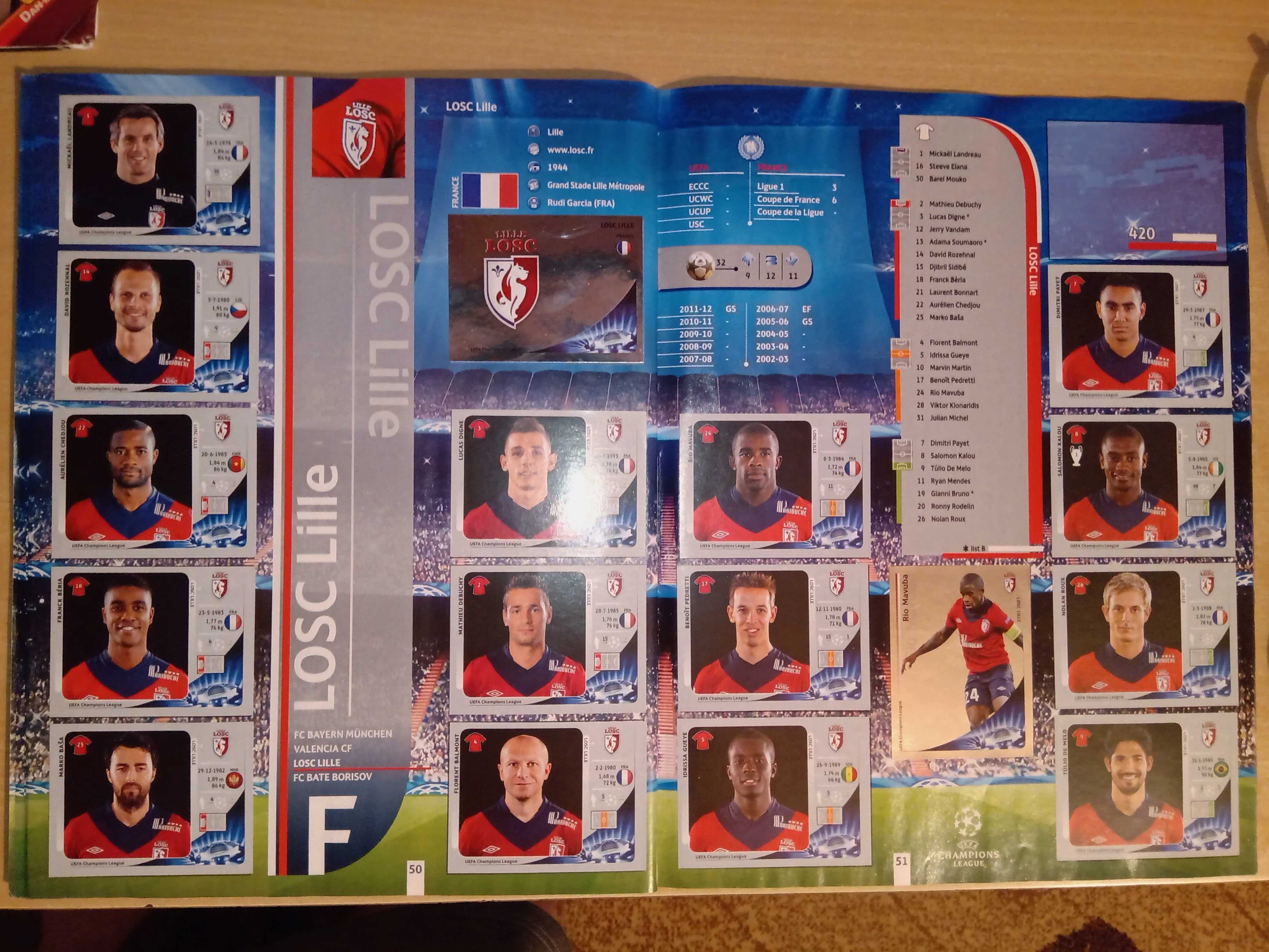 UEFA Champions League 2012/2013 - album PANINI [naklejonych 453/589]