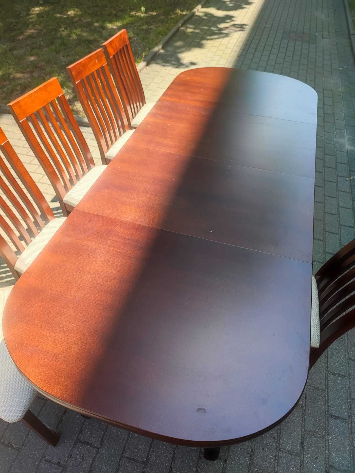 Komplet stół +6 szt krzeseł