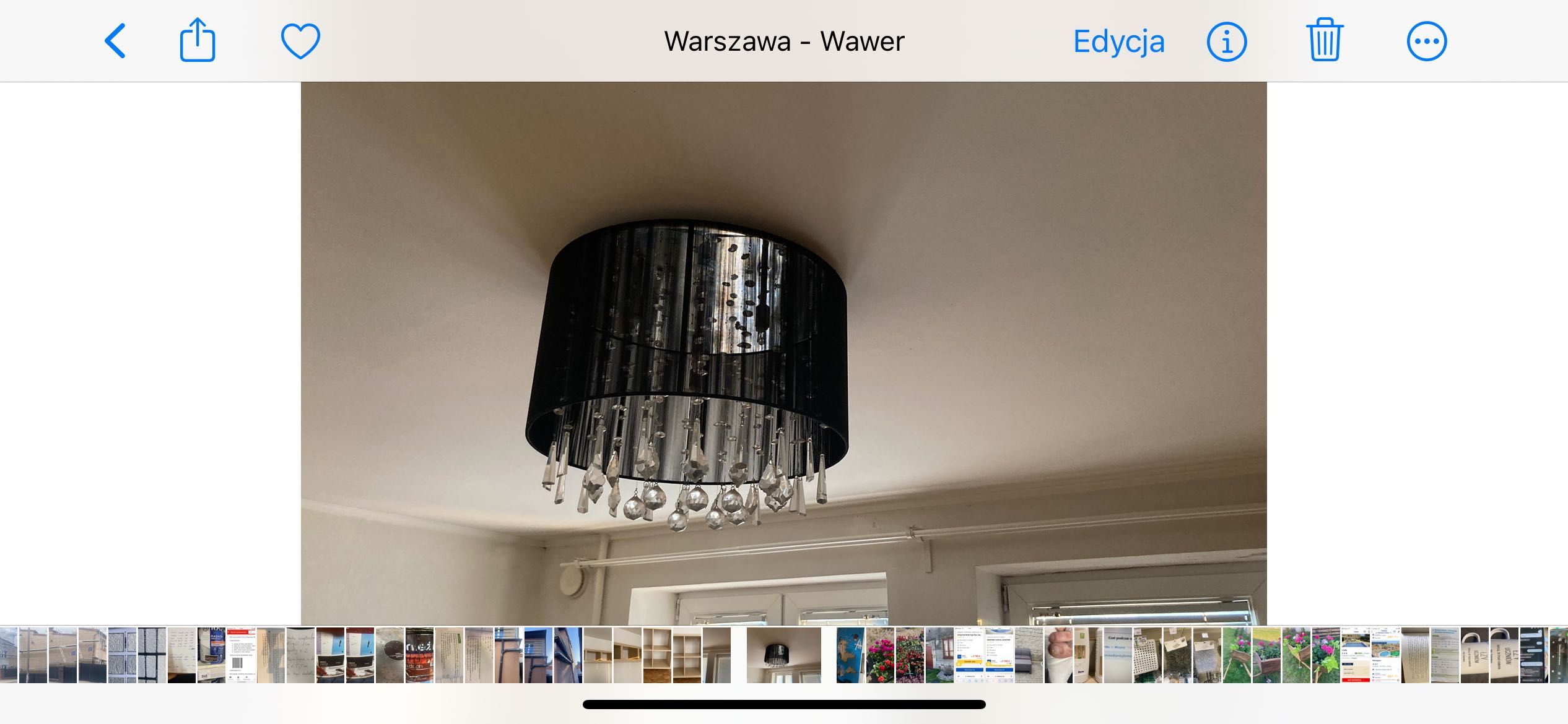 Żyrandol plafon czarny z kamyczkami