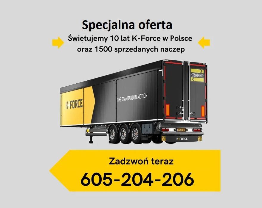 Kraker CF-Z  Fabrycznie nowa naczepa z ruchomą podłogą Kraker / lub Agri 78m3, SD