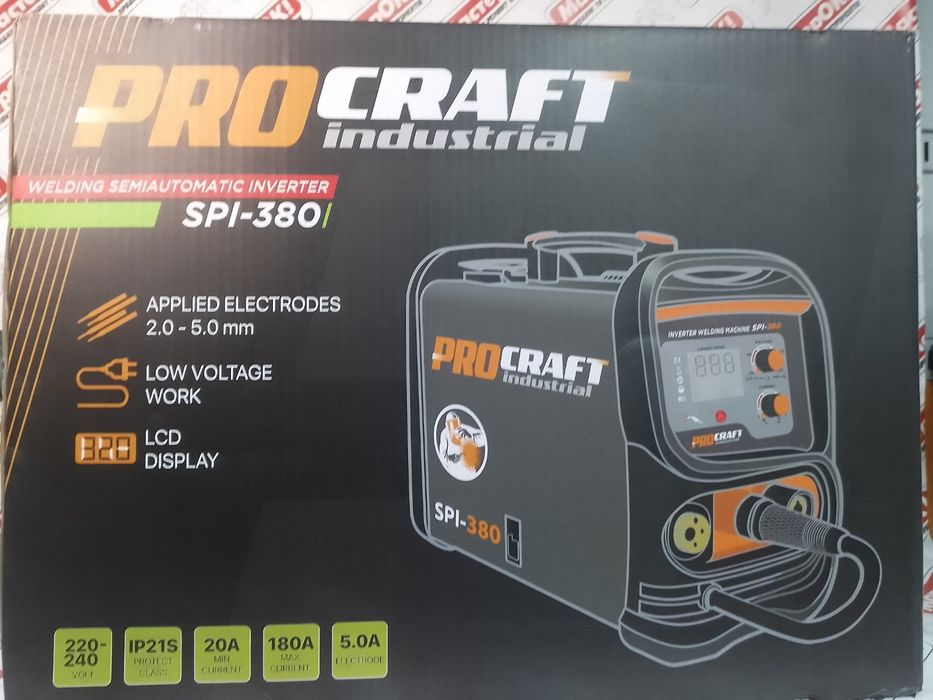 Інверторний зварювальний напівавтомат Procraft industrial SPI380 new