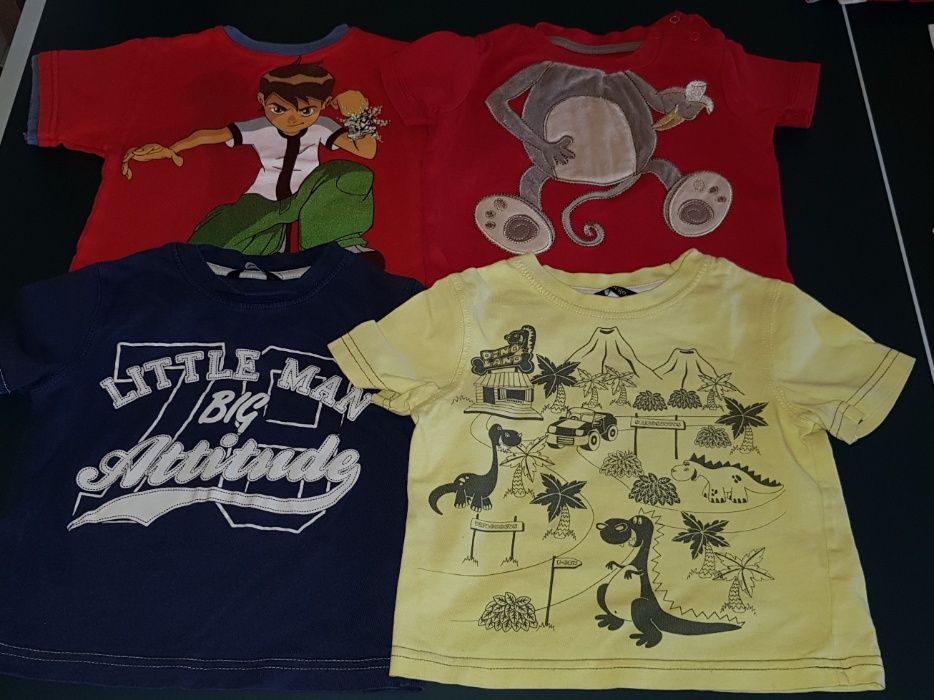 Podkoszulki, koszulki z krótkim rękawem, polo, T-shirt r.80-86