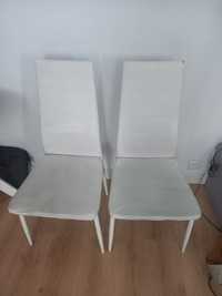 Krzesło białe 4 krzesła na sprzedaż do pokoju kuchni tanio