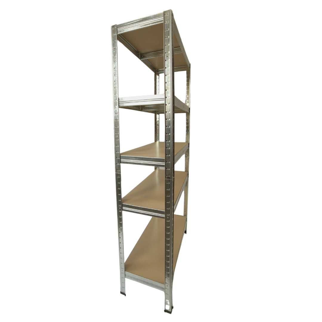 Regał Magazynowy METALOWY GARAŻOWY SREBRNY 3w1 875kg 180x90x40