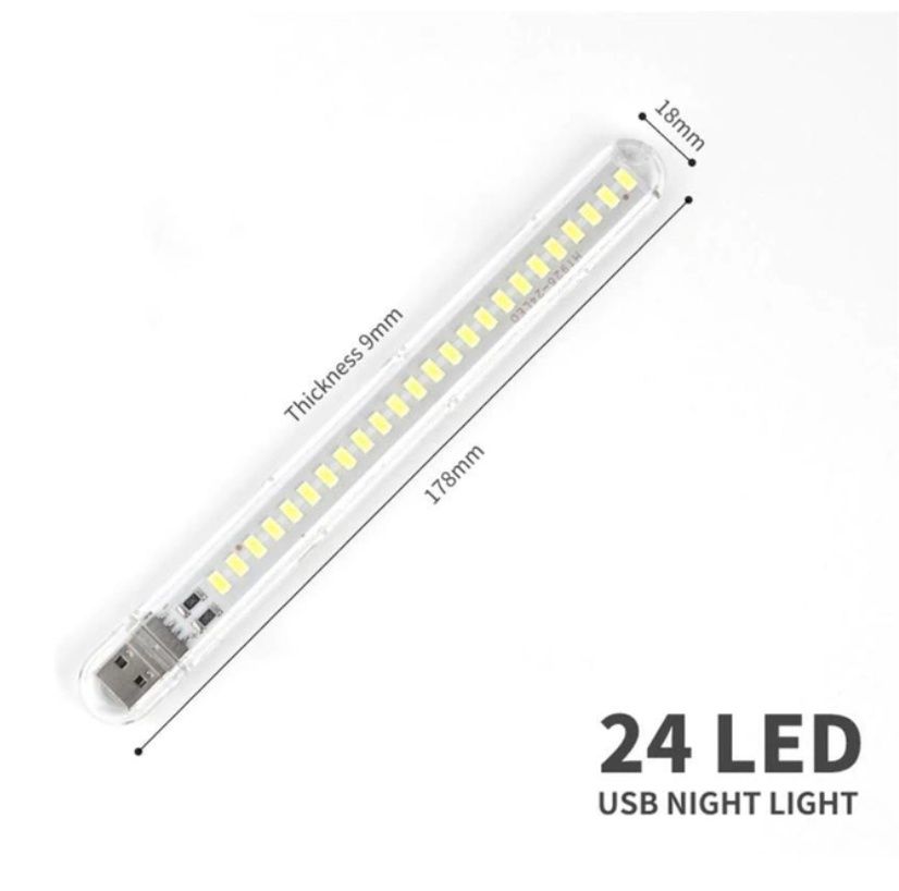 Фонарик  ліхтарик на 24 светодиодов, USB лампа, LED светильник