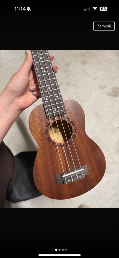Ukulele nowe z pokrowcem