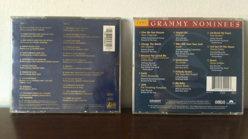 2 CDs Grammy - Grammy's Greatest Moments / 1997 Grammy Nominees