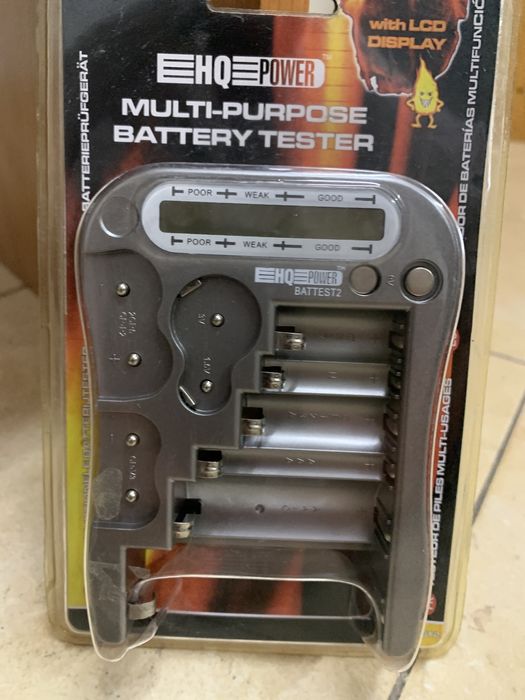 Testador de vários tipos de pilhas Novo