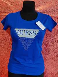 Granatowa koszulka damska Guess S M L XL wysyłka pobranie bardzo ładna