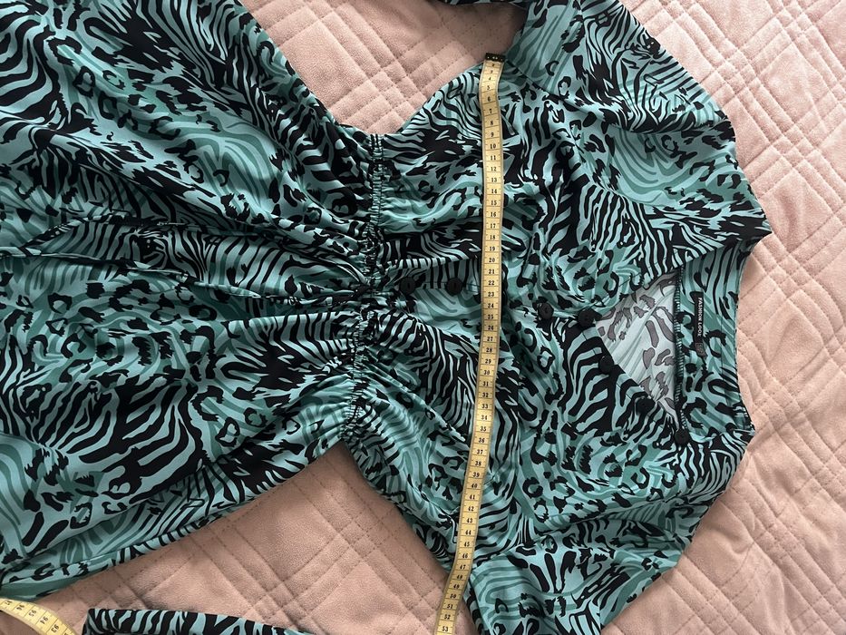 Сукня зелена з смужками 46 р