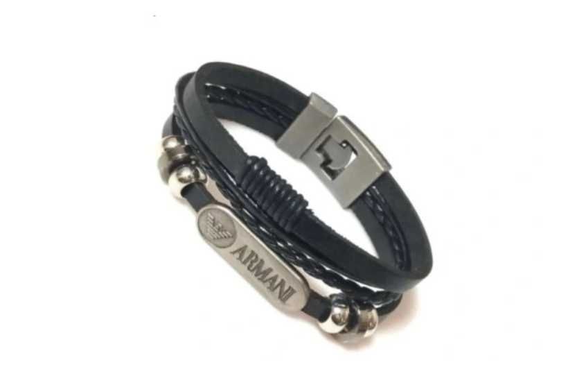 Skórzana bransoletka ARMANI JEANS STAL 316
