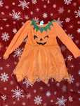 Sukienka na halloween dynia pomarańczowa 98/104