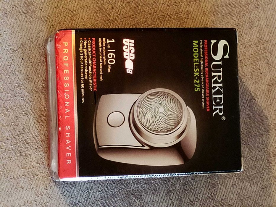 Maquina de barbear portátil elétrica