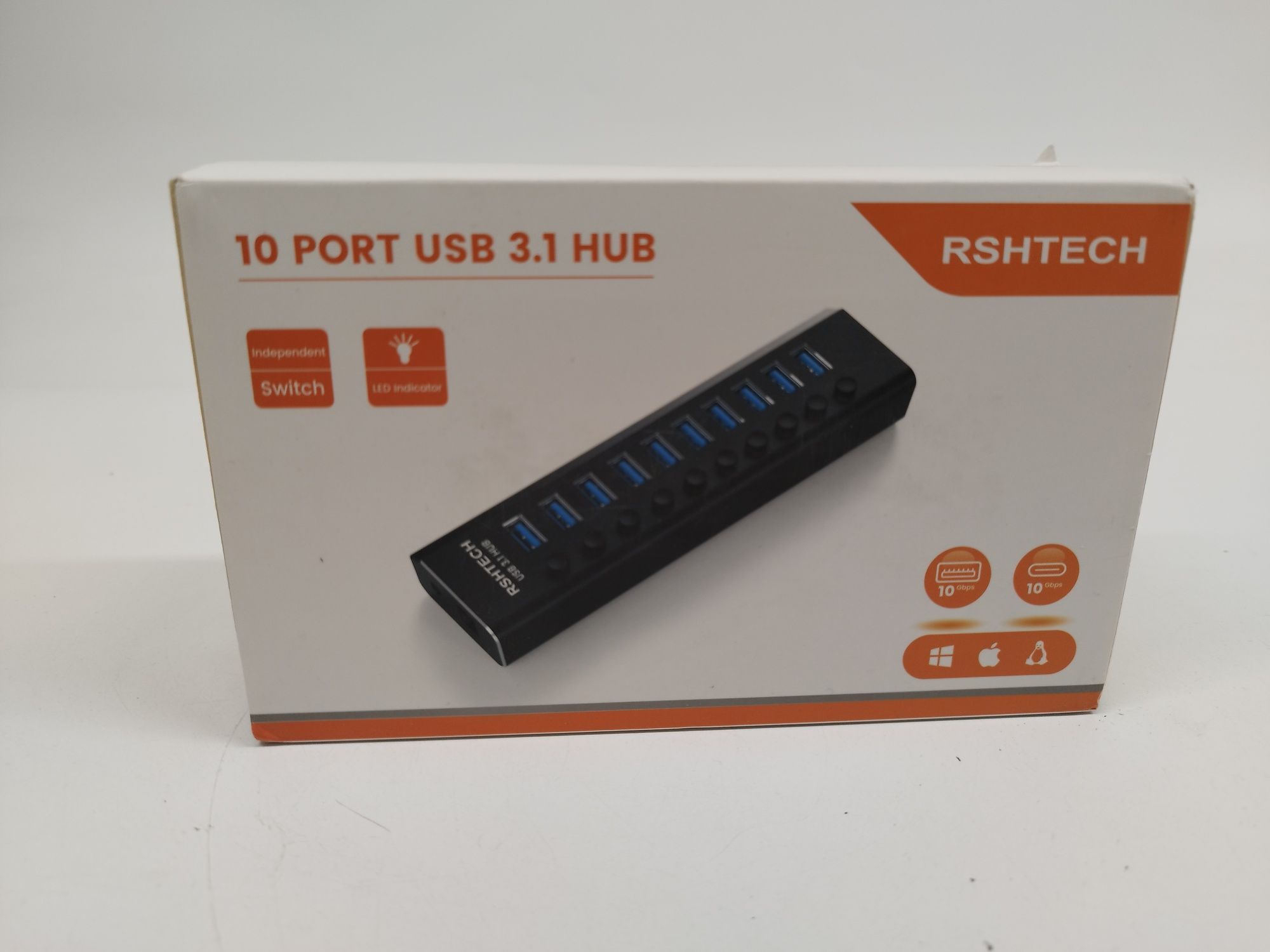 Hub USB 3,1 10 portowy rozdzielacz USB