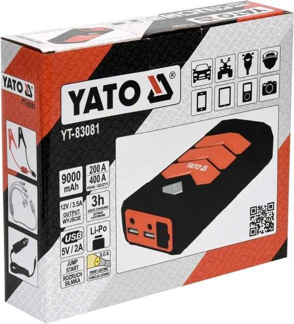Бустер (пусковий пристрій) YATO 400А YT-83081