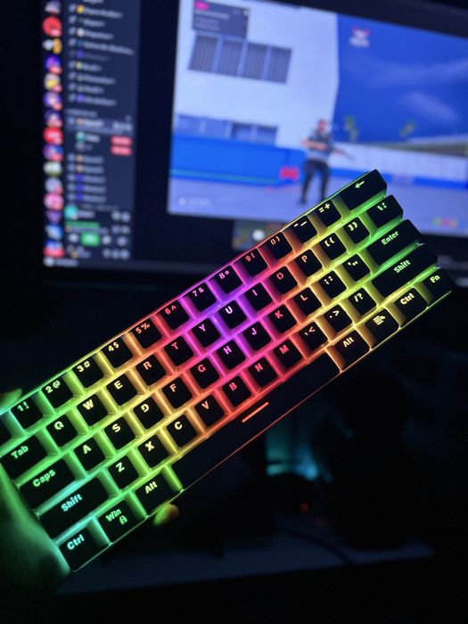 Teclado mecanico 60% motospeed - switch azul