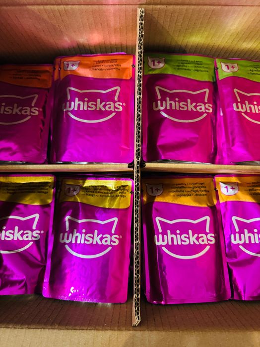 Nowe jedzenie dla kota Whiskas 51 saszetek kurczak wołowina jagnięcina