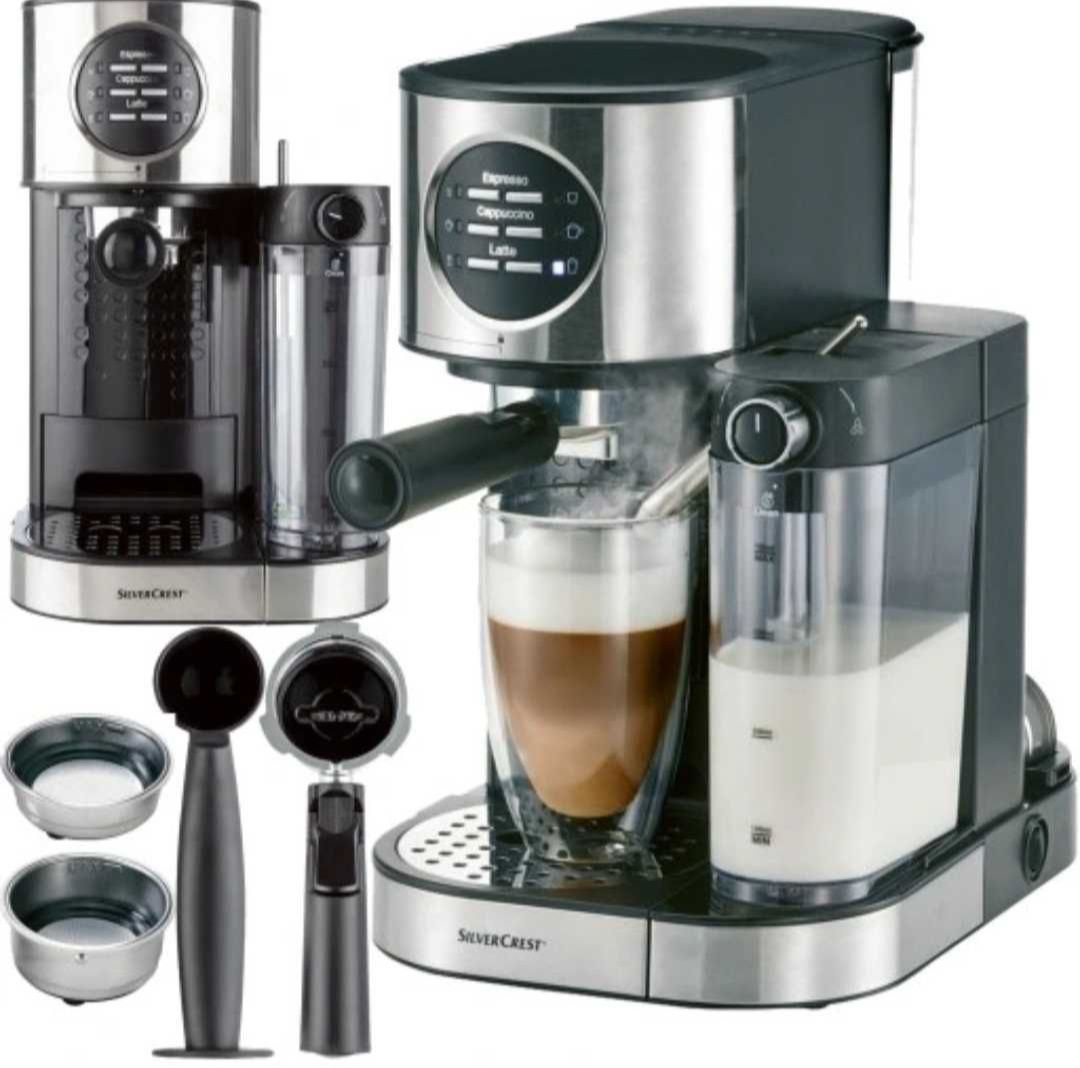 SILVERCREST Kolbowy ekspres do kawy ciśnieniowy SEMM 1470 A2, 1470 W