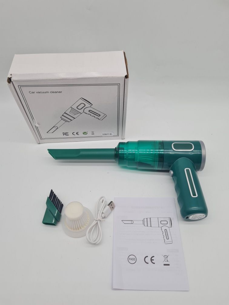 Bezprzewodowy mini odkurzacz ręczny XK-5501 USB zielony